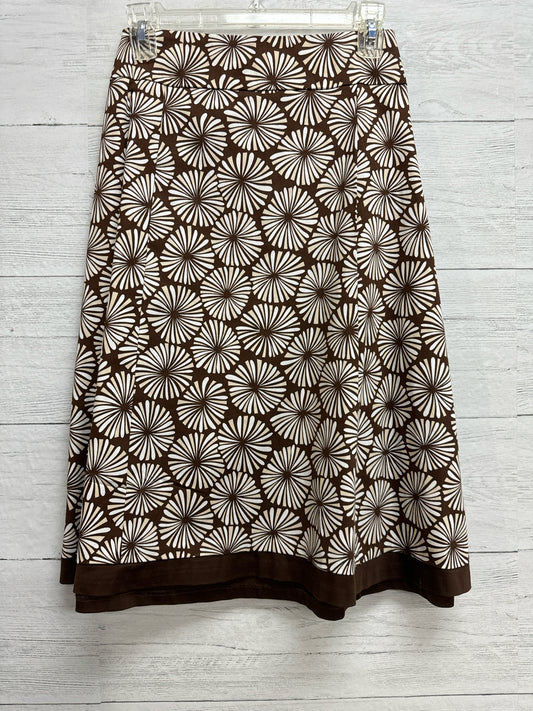 Size 12 Studio 1 Brown Print Skirt