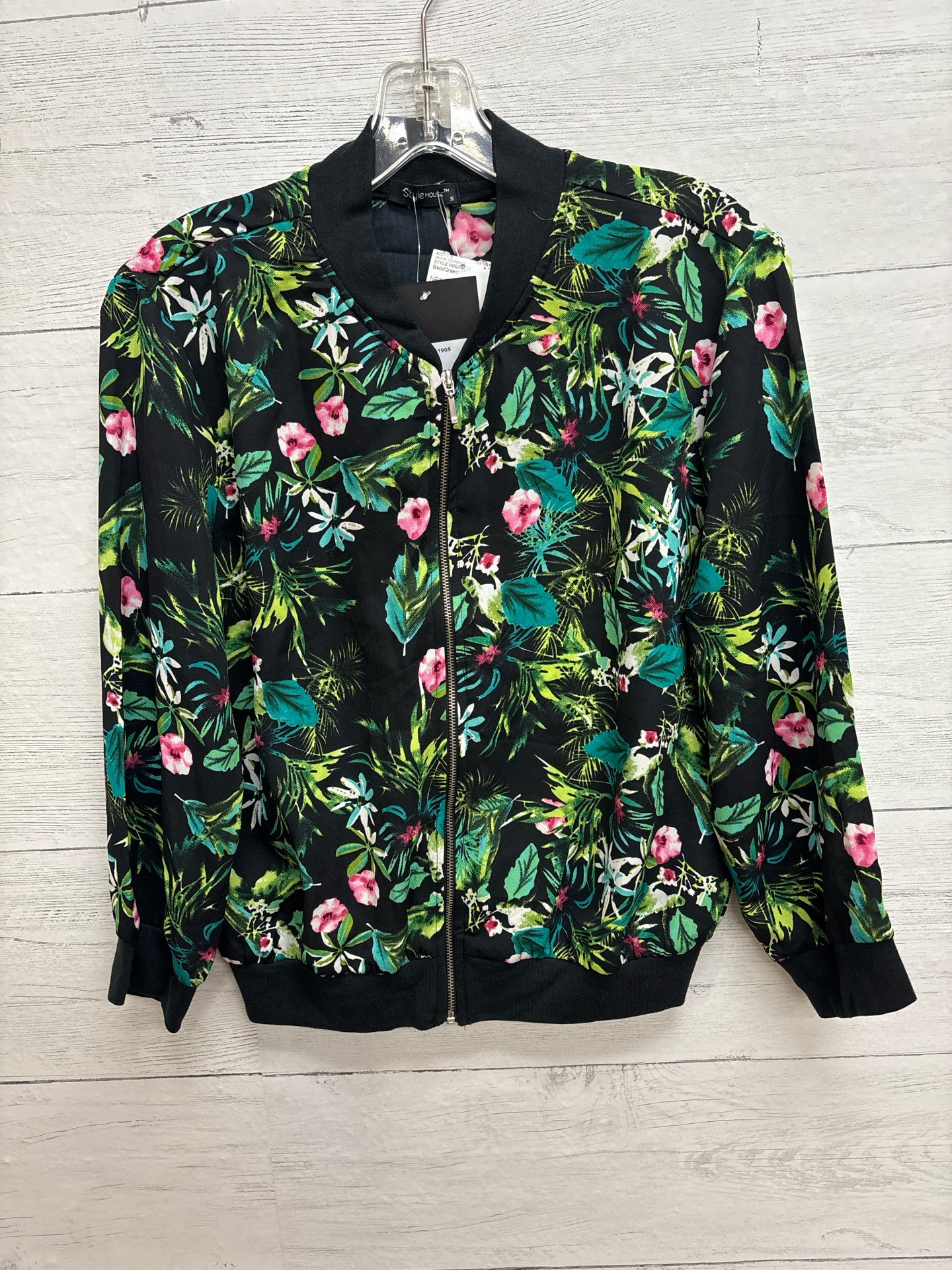 Size S STYLE HOUSE Black/Green Jacket (Outdoor)