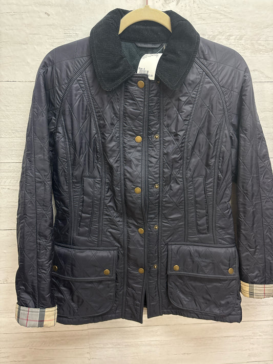 Size 4 Barbour Navy Womens Jacket