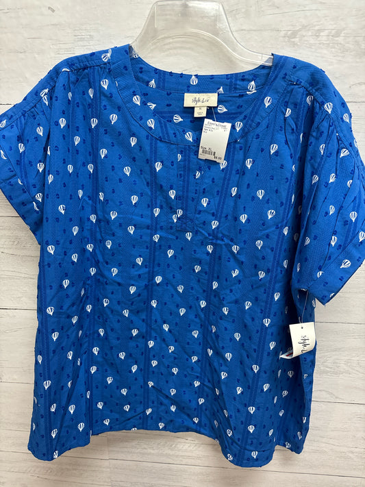 Size XL Style  & Co Blue Womens Shirt