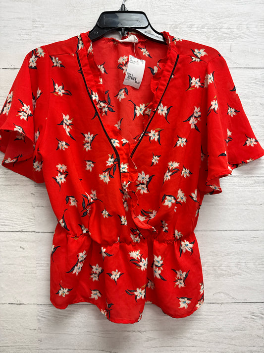 Size L Sienna Sky Red Print Shirt