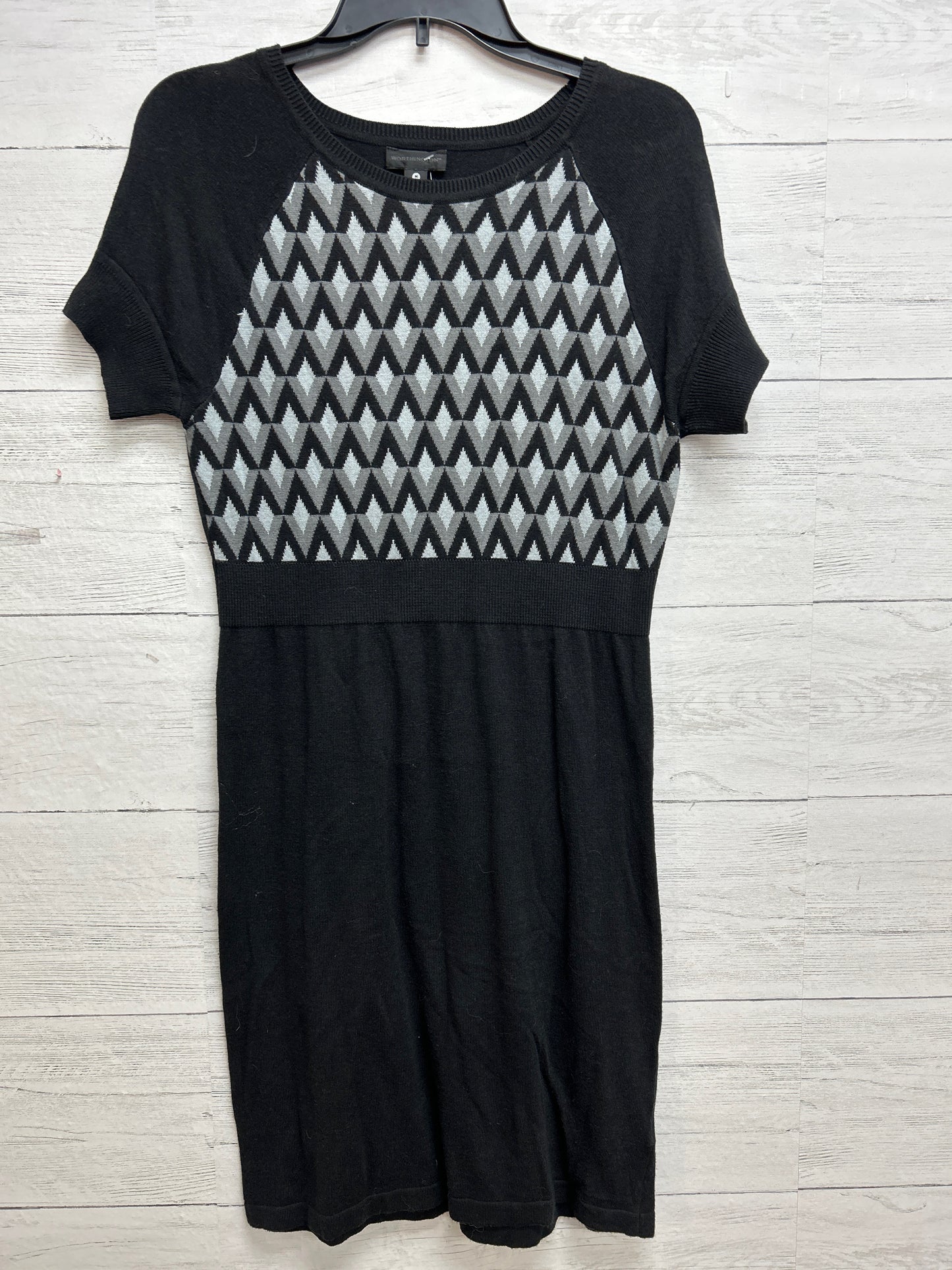 Size M Worthington Grey/black Dress