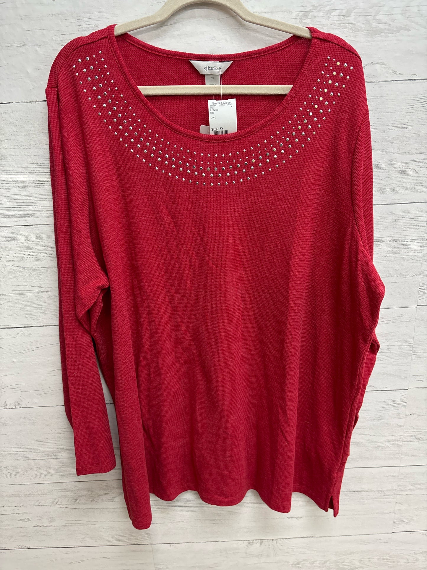 Size 3X CJ Banks Red Shirt