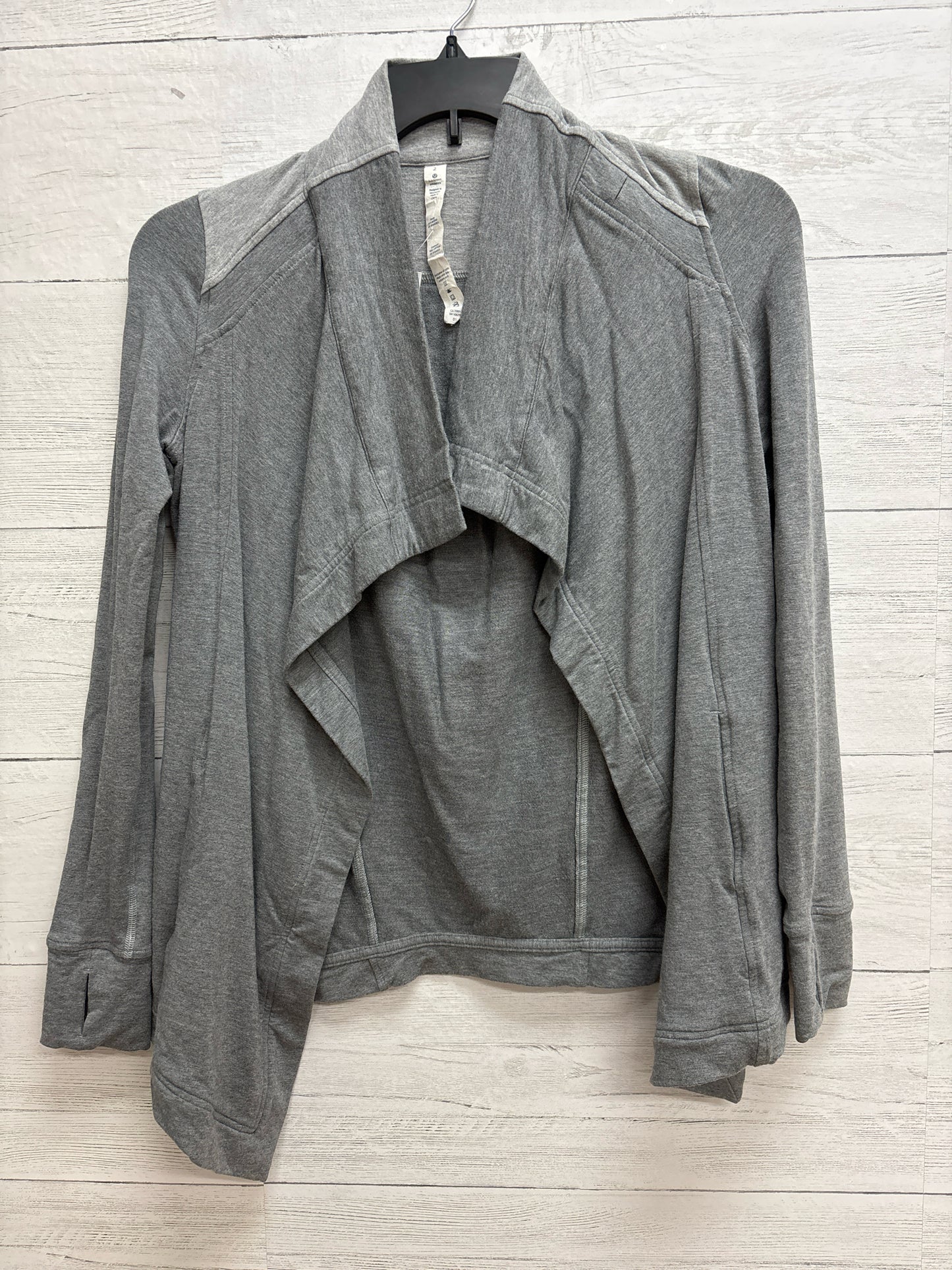Size 2 LuluLemon Grey Womens Cardigan