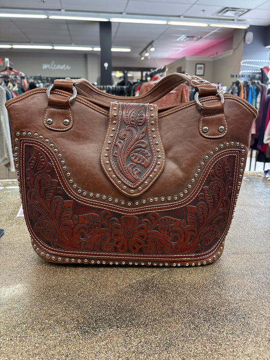 Montana West brown/silver Purse