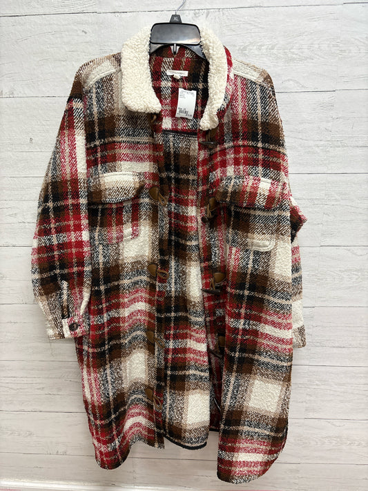 Size 2X Maurices brown/red SHACKET