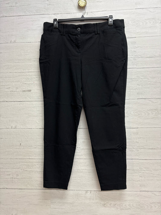 Size L Maurice Sasson Black Womens Pants