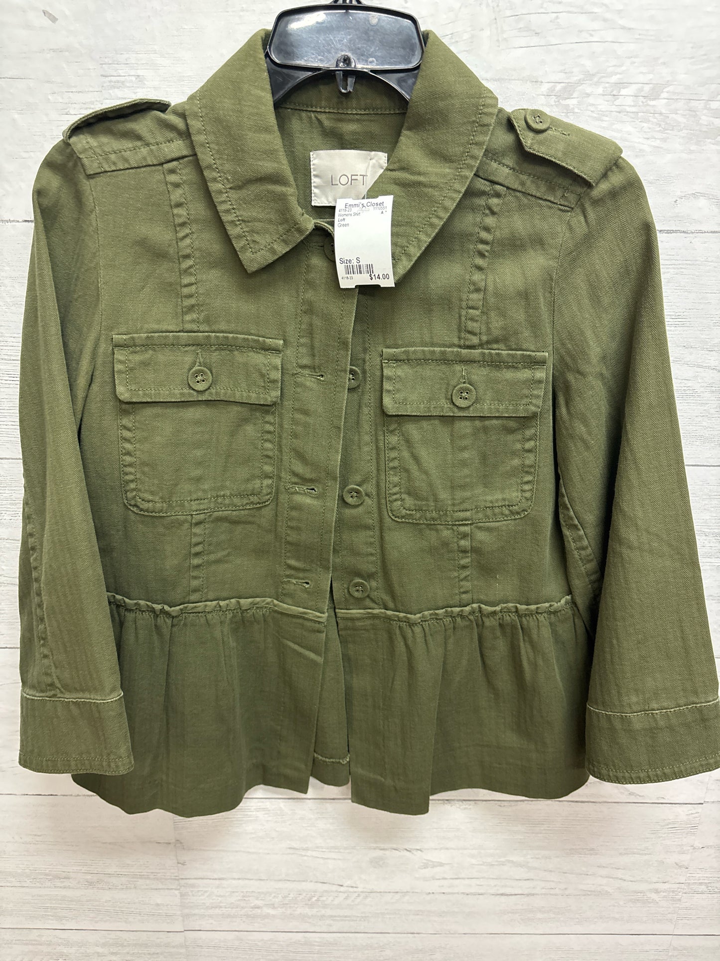 Size S Loft Green Womens Shirt