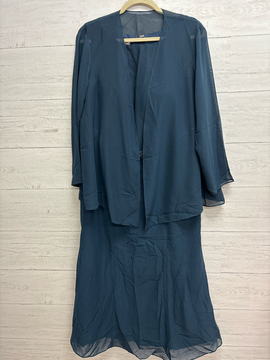 Size L TS Couture Navy Gown