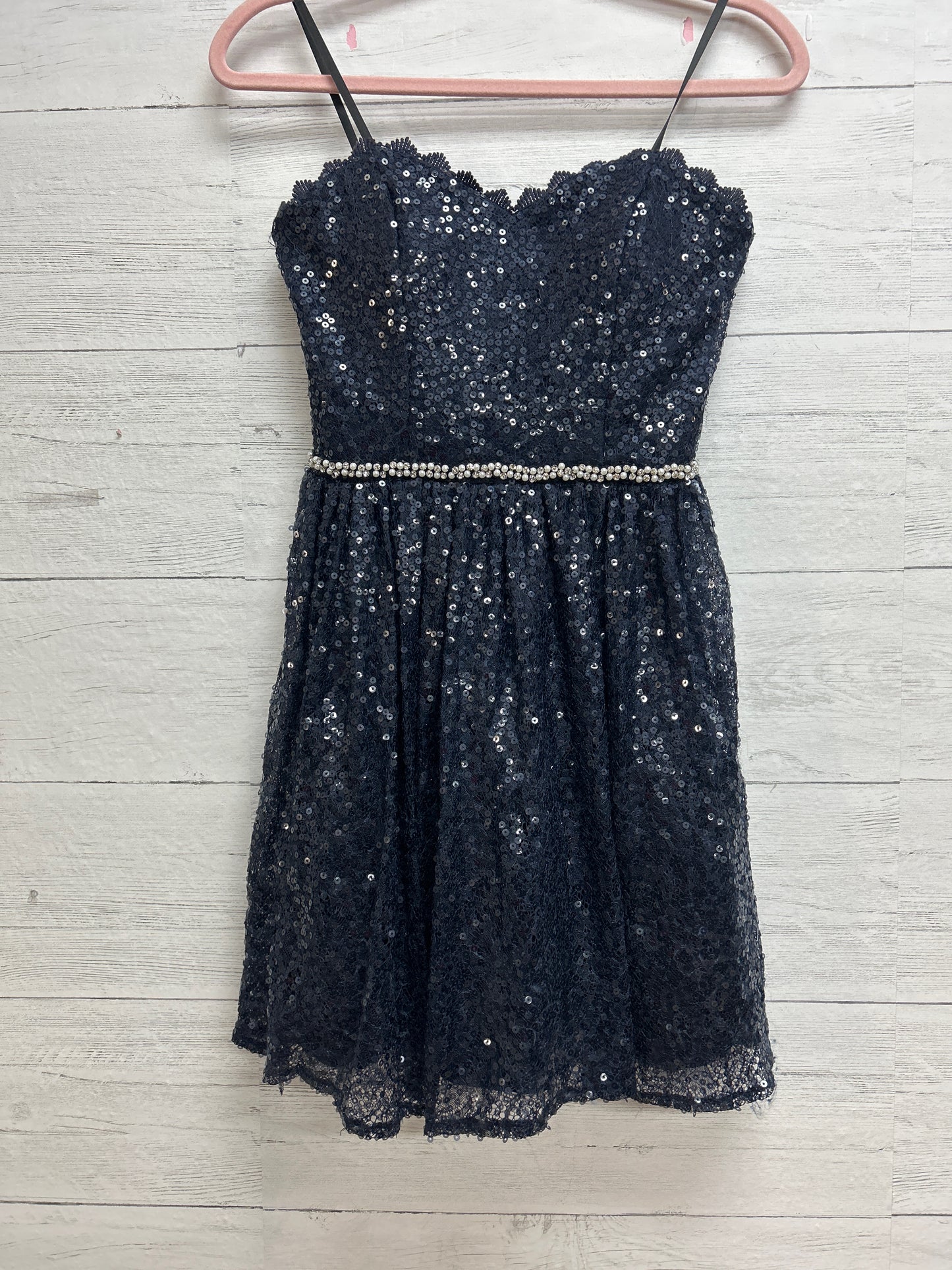 Size 7 City Triangles Navy Gown