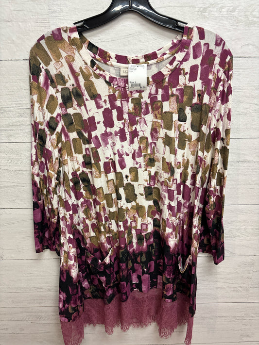 Size L LOGO Layer Purple Womens Shirt