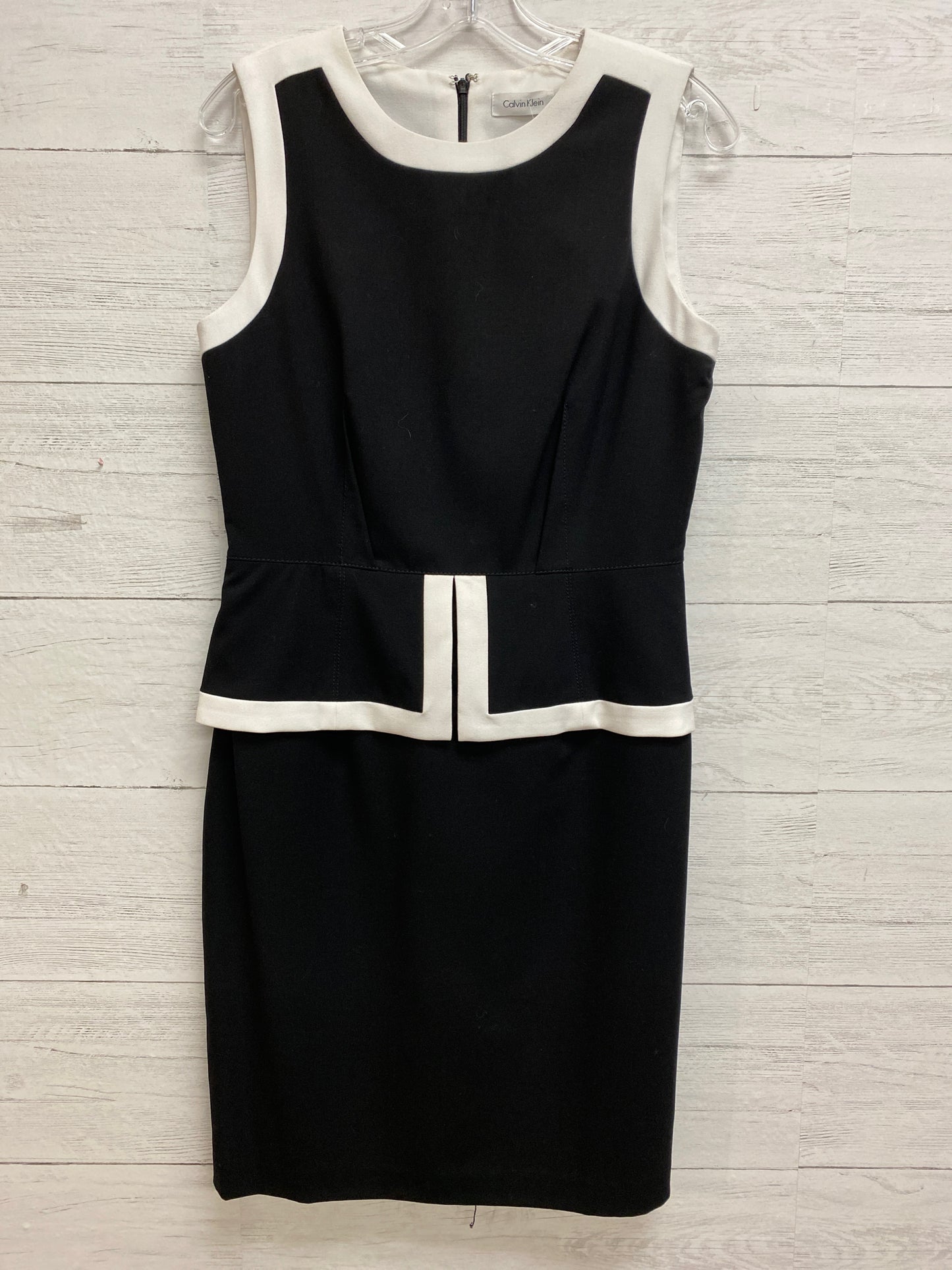 Size 8 Calvin Klein Black/White Dress