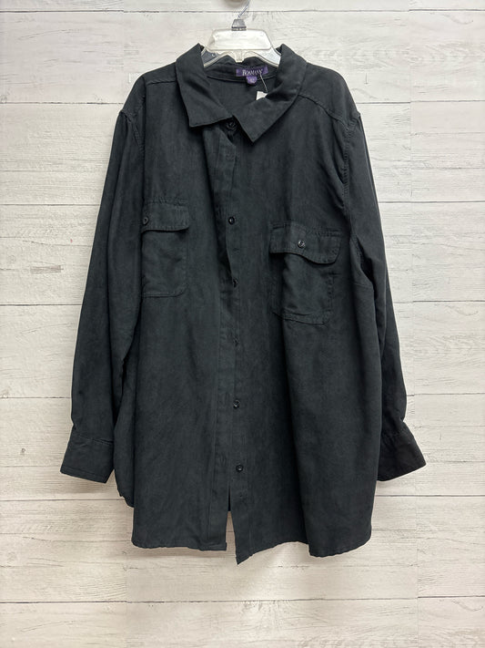 Size 30 Roamans Black Womens Shirt