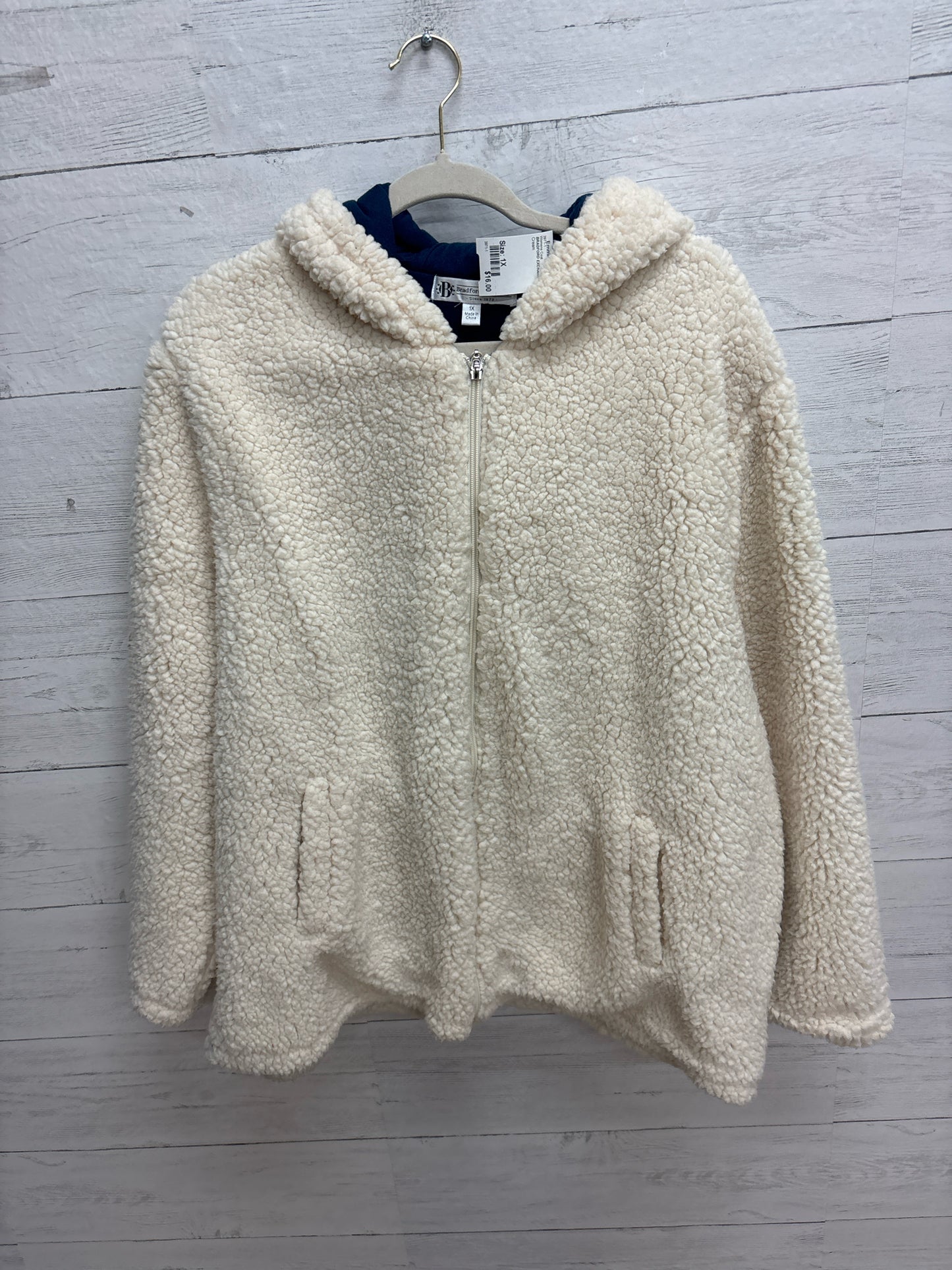 Size 1X BRADFORD EXCHANGE Cream Womens Coat