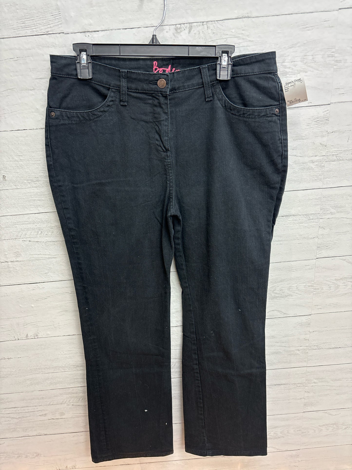 Size 12 Boden Black Womens Jeans