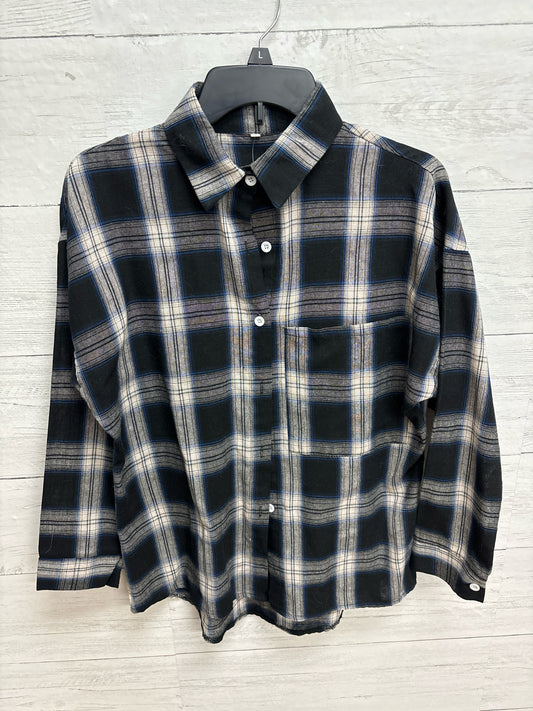 Size M N/A Black/Blue Womens Shirt