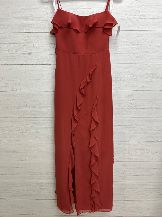 Size 0 AZAZIE Rust Gown