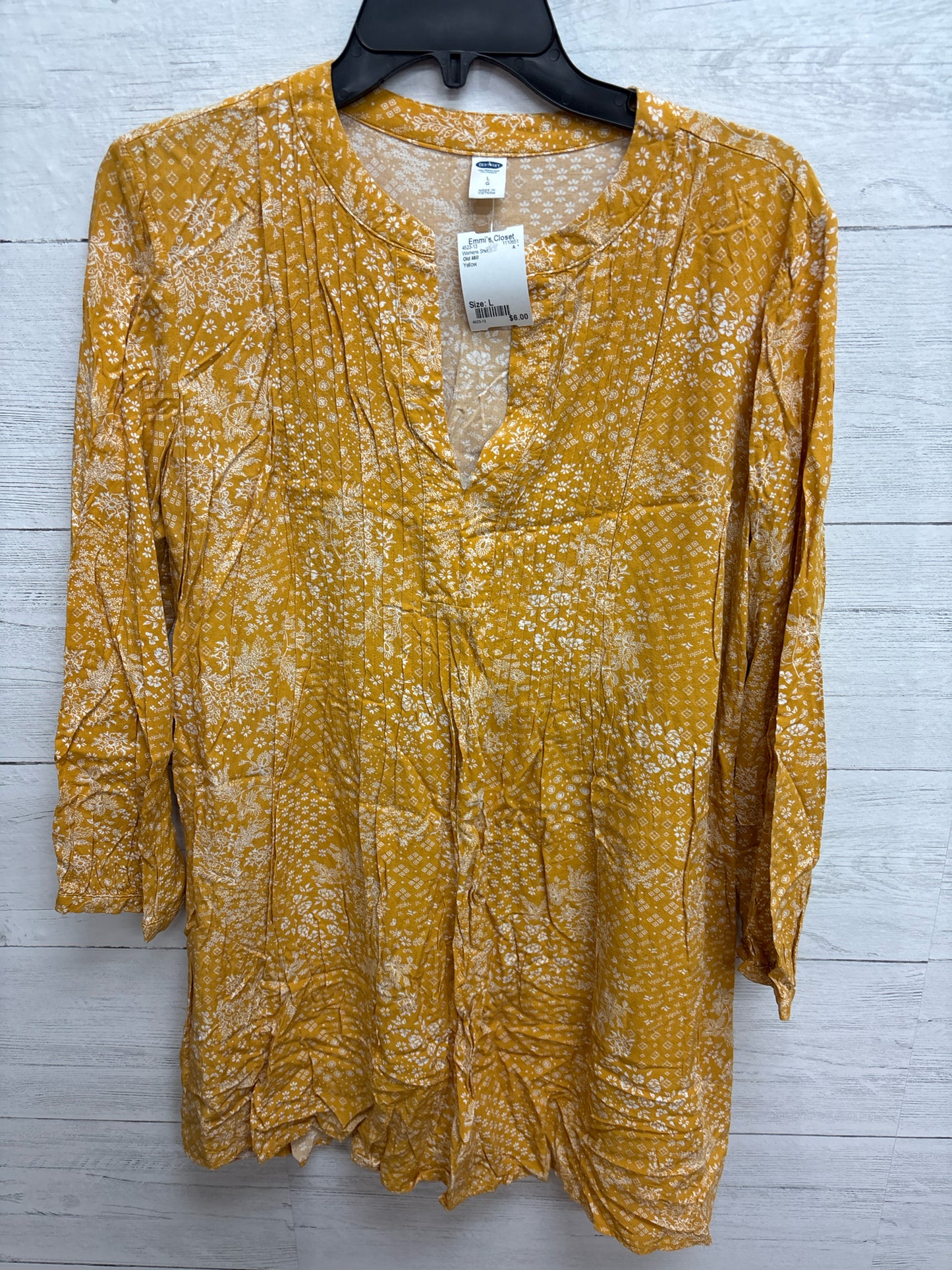 Size L Old Mill Yellow Womens Shirt