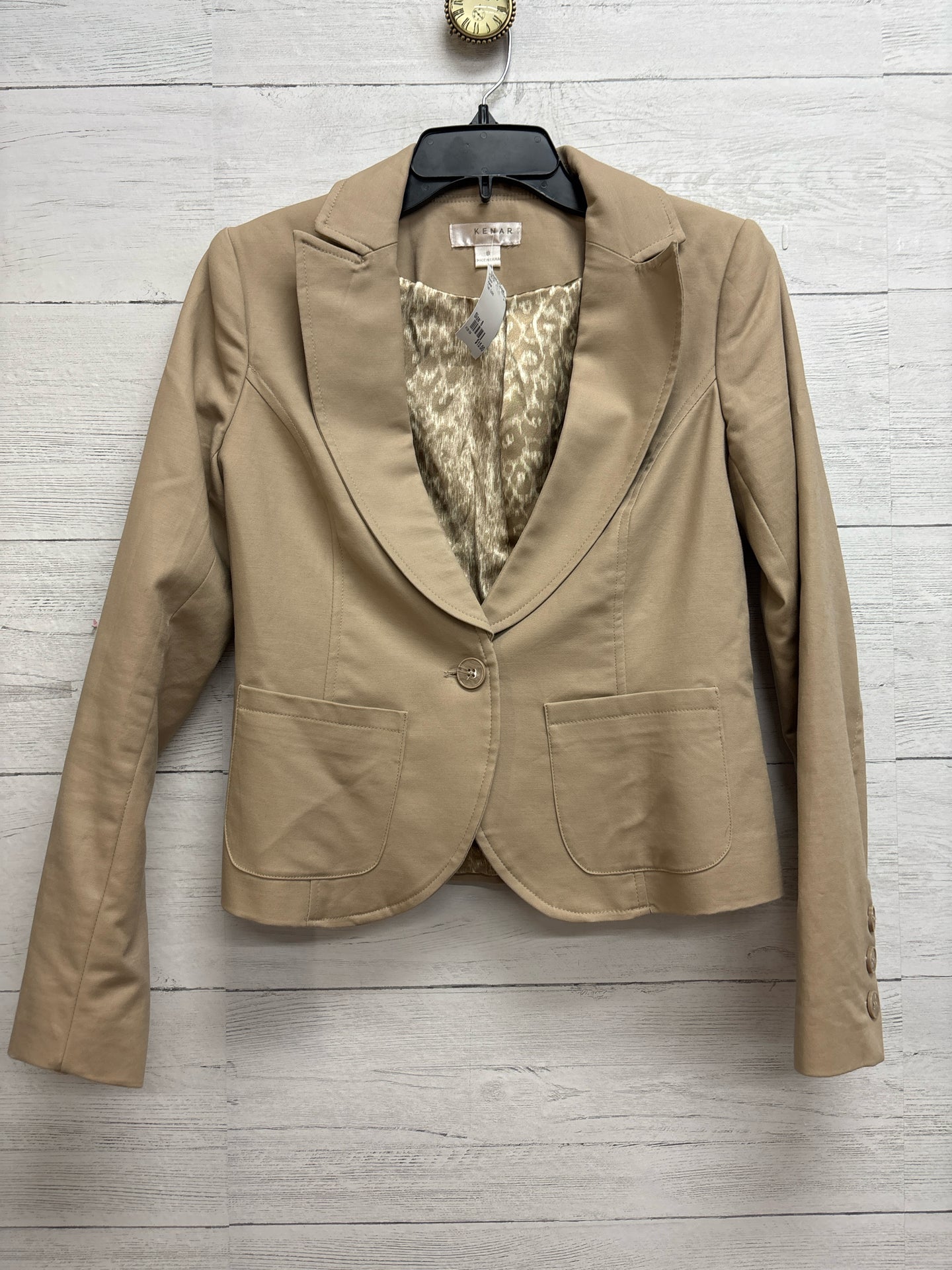 Size S Kenar Tan Blazer