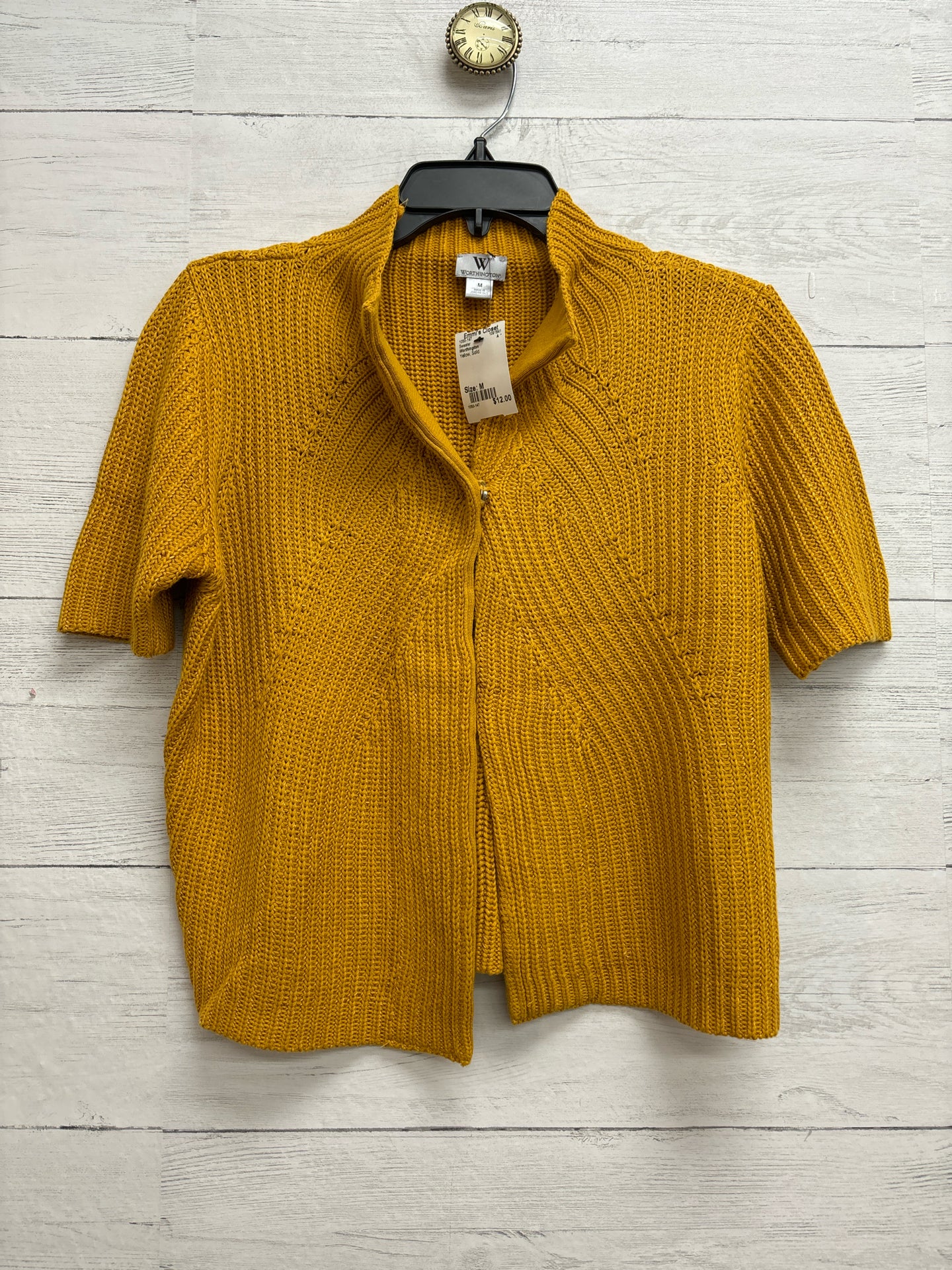 Size M Worthington Yellow Sweater