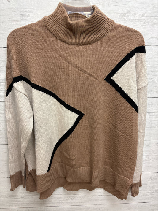 Size M INDUSTRY TAN/CREAM/BLACK Womens Sweatshirt