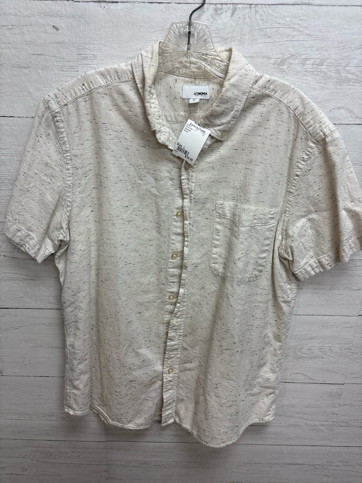 Size L Sonoma White Mens Shirt