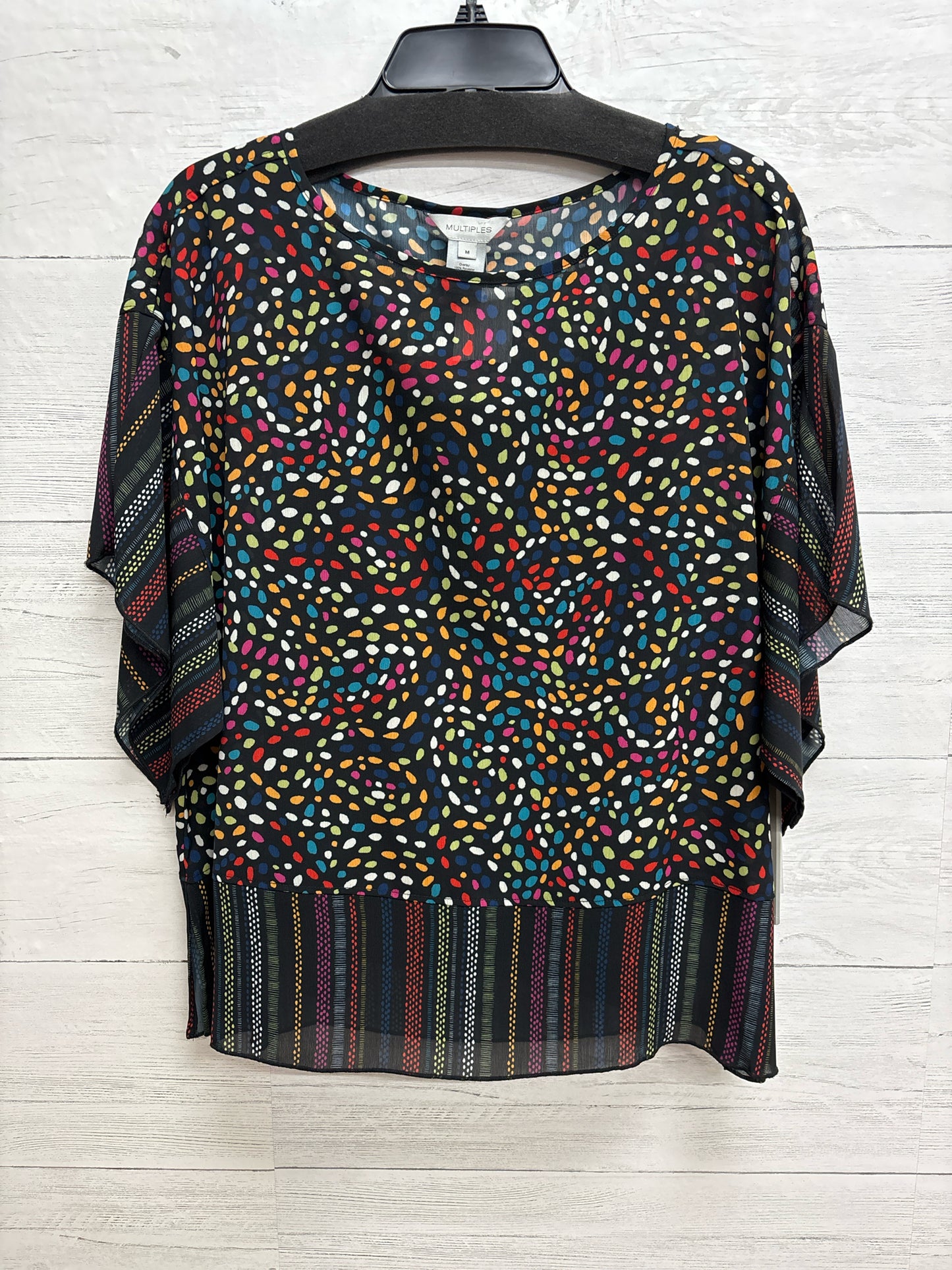 Size M Multiples black/multi color Shirt