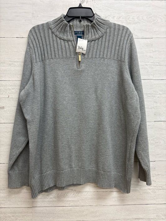 Size 1X Karen Scott Grey Sweater