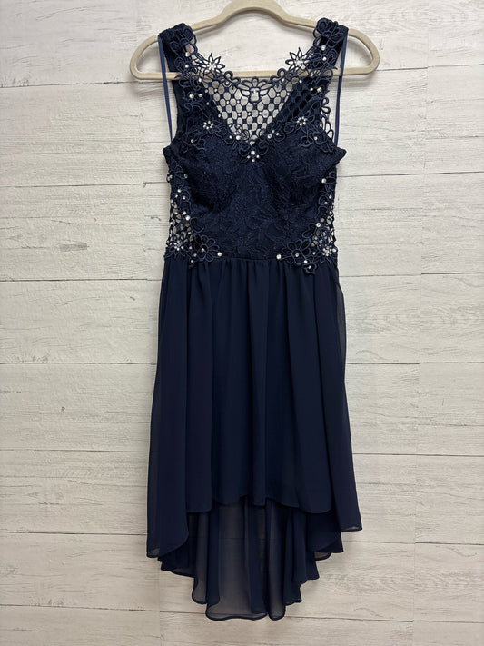 Size 5 City Studio Navy Gown