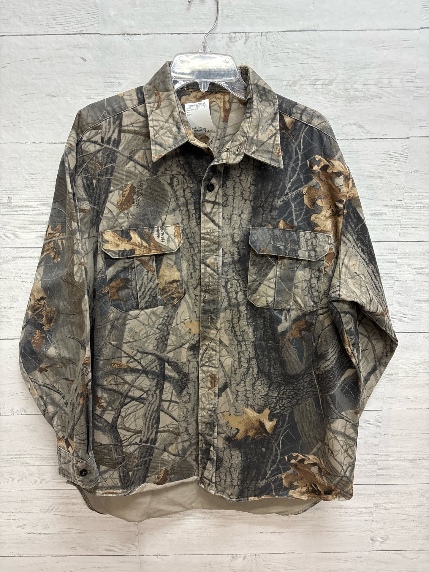 Size XL N/A Camo Mens Shirt