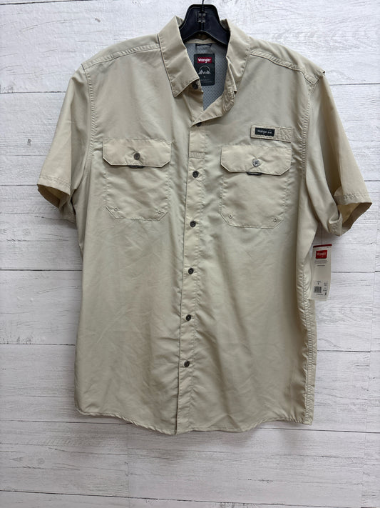 Size M Wrangler Tan Mens Shirt