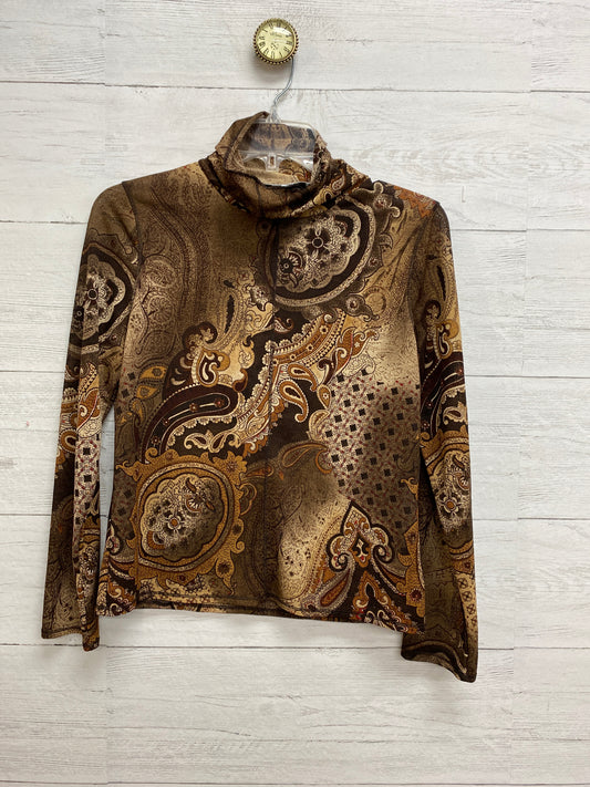 Size SP Nine & Company Brown Print Shirt