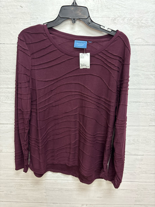 Size XL Simply Vera BURGANDY Womens Shirt
