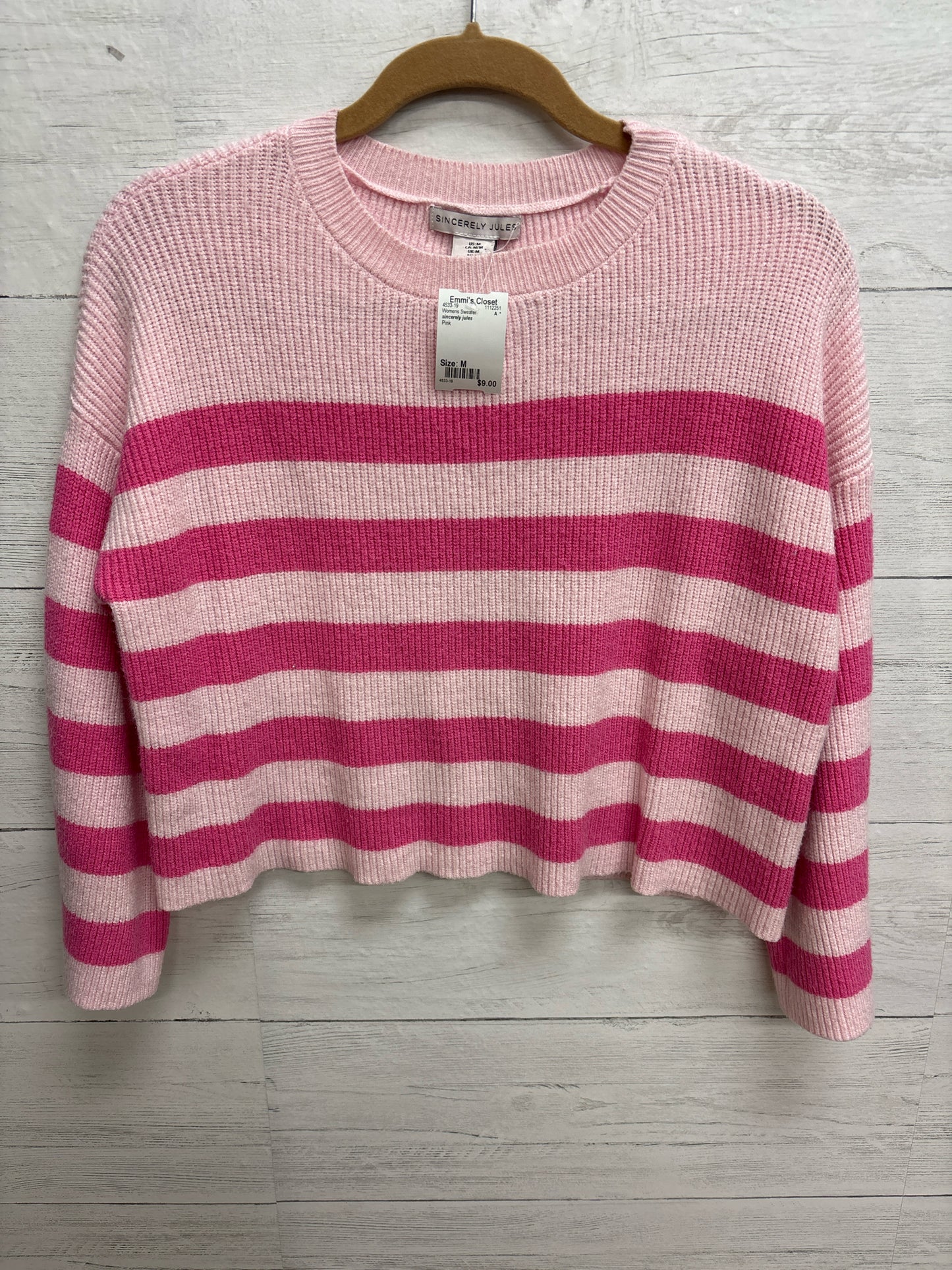 Size M sincerely jules Pink Womens Sweater
