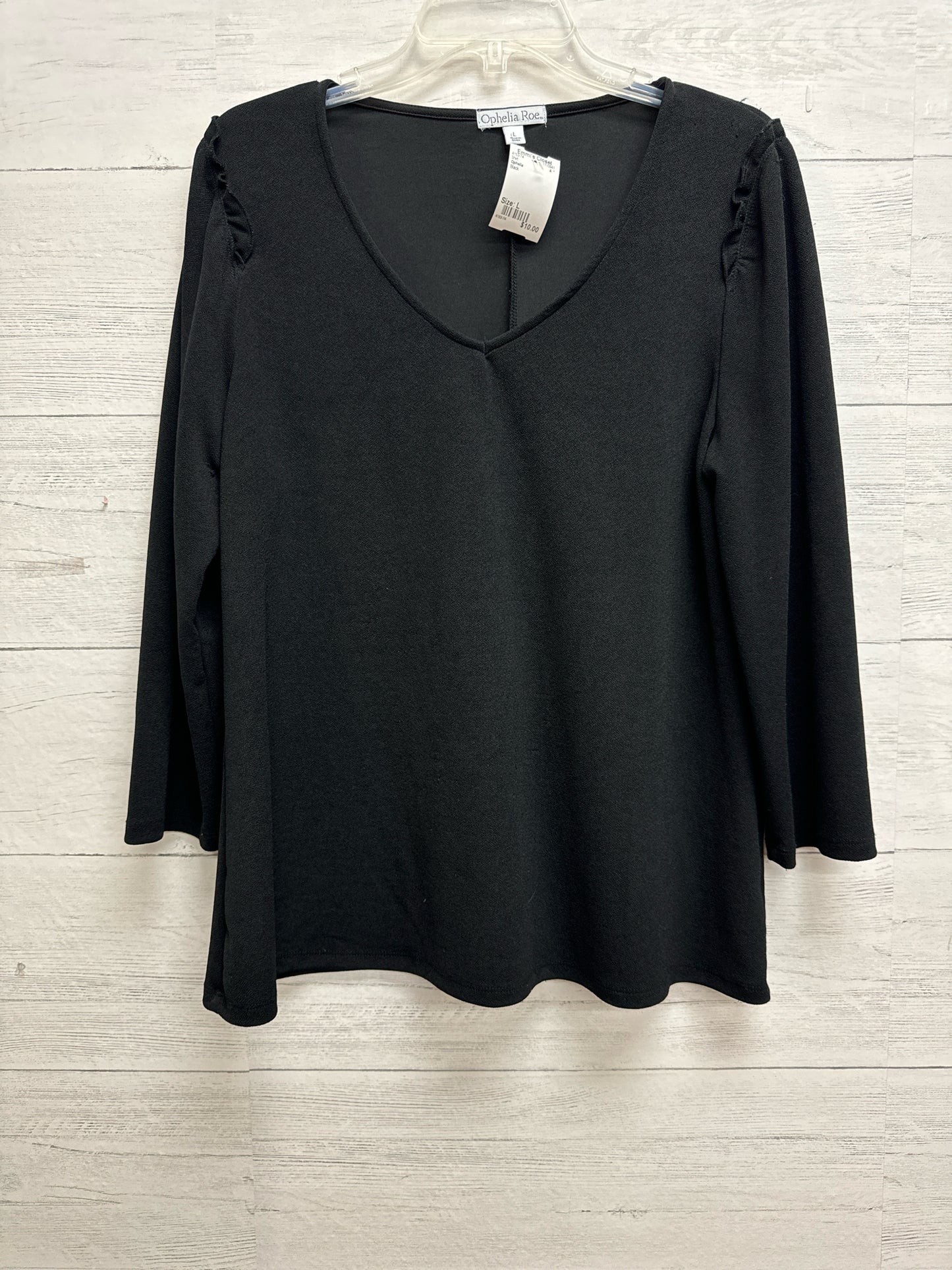 Size L Ophelia Black Shirt