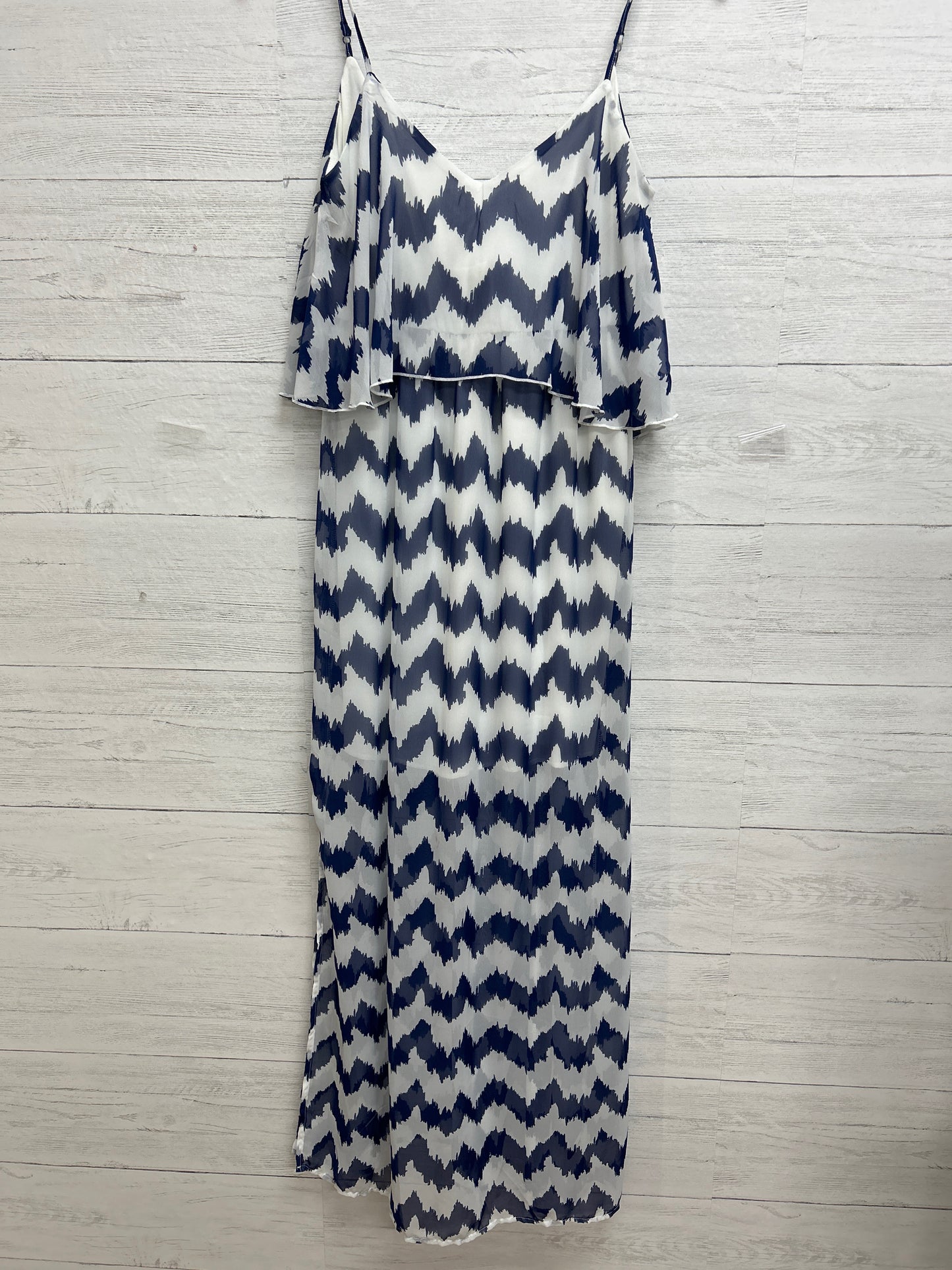 Size L Blue/ White Dress