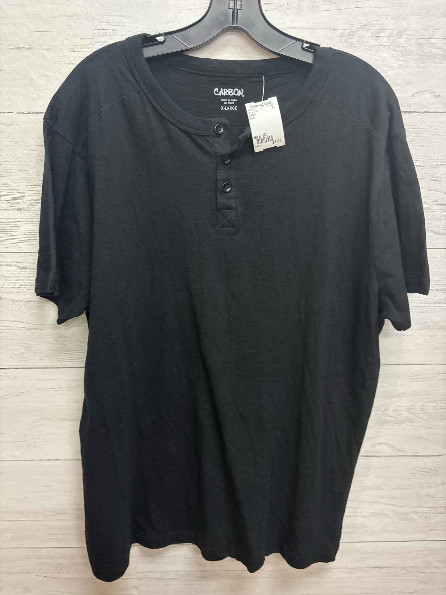 Size XL Carbon Black Mens Shirt