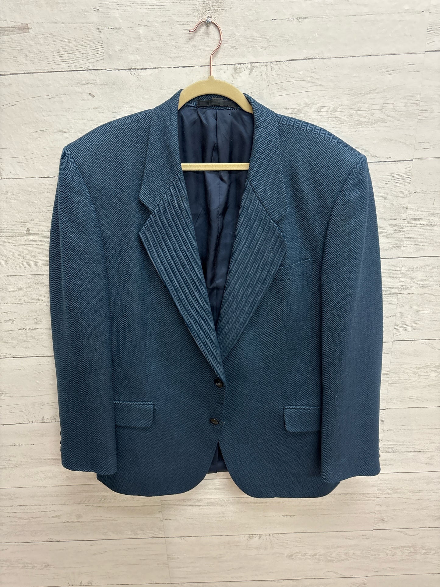 Size 44 R VANDERSONS Blue Mens Jacket