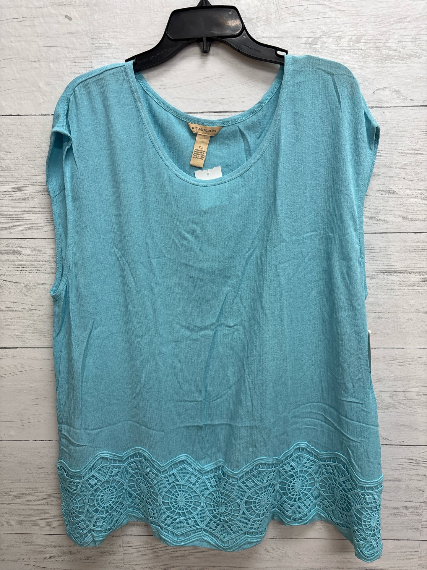 Size XL Bit & Bridle Blue Shirt