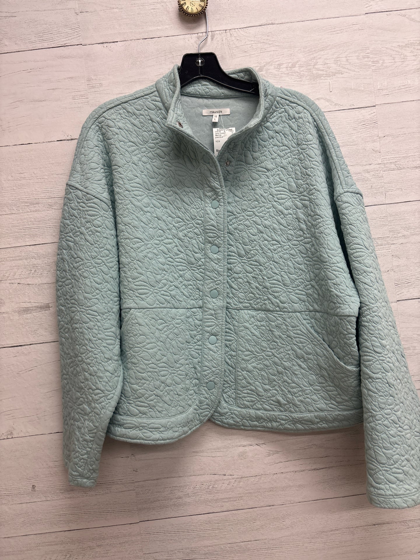 Size L Maurices green/blue Jacket (Outdoor)