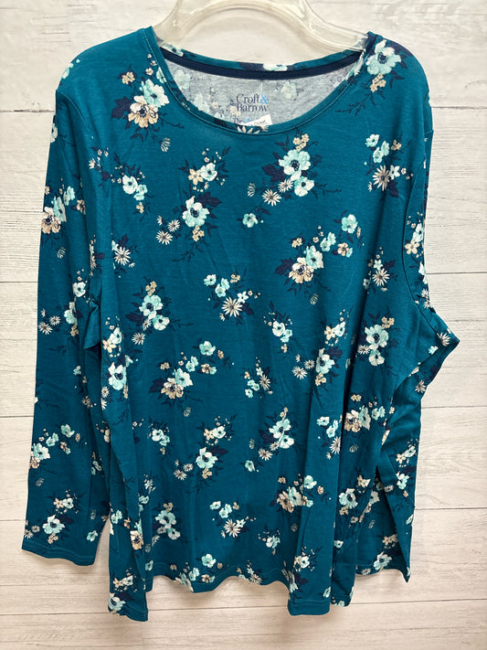 Size 1X Croft & Barrow Blue Womens Shirt