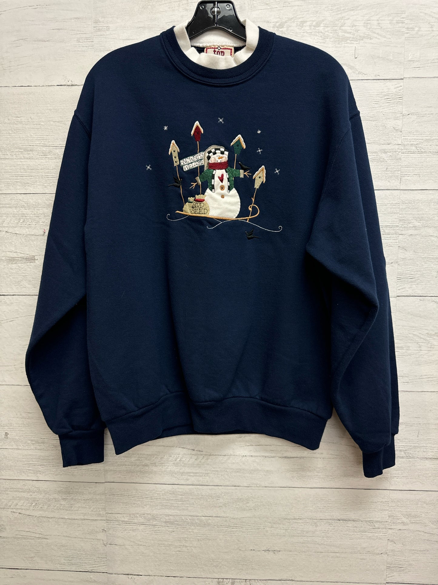 Size L Top Stitch Blue SWEATSHIRT