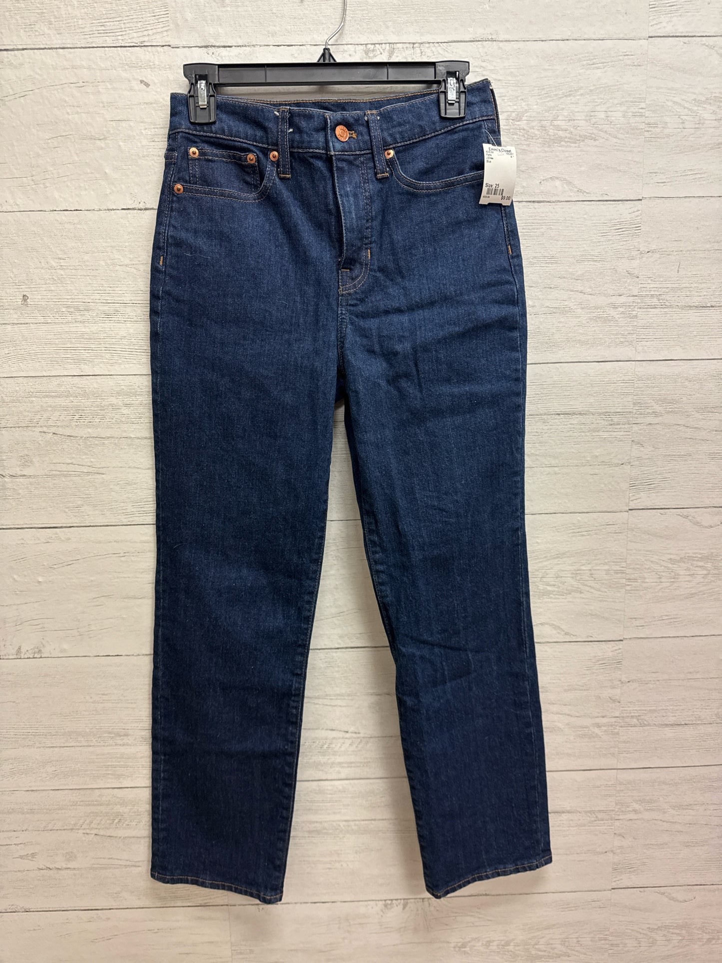 Size 25 J Crew Blue Pants