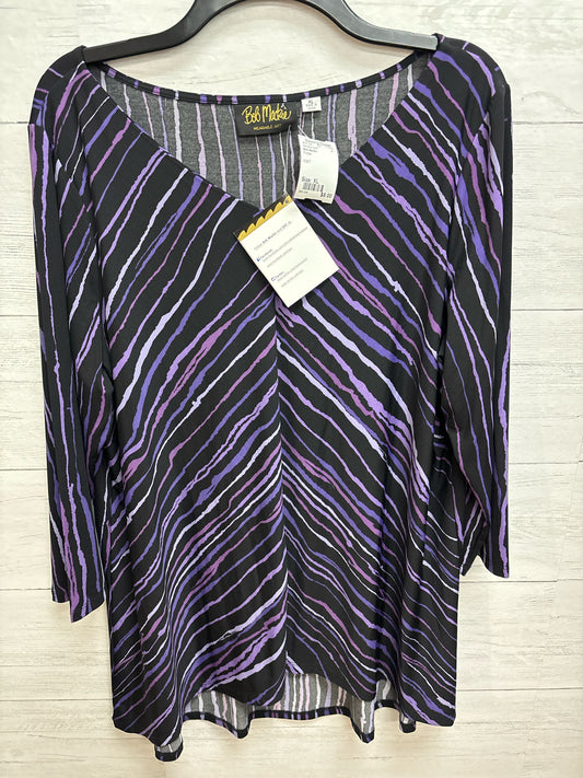 Size XL Bob Mackie Purple Womens Shirt