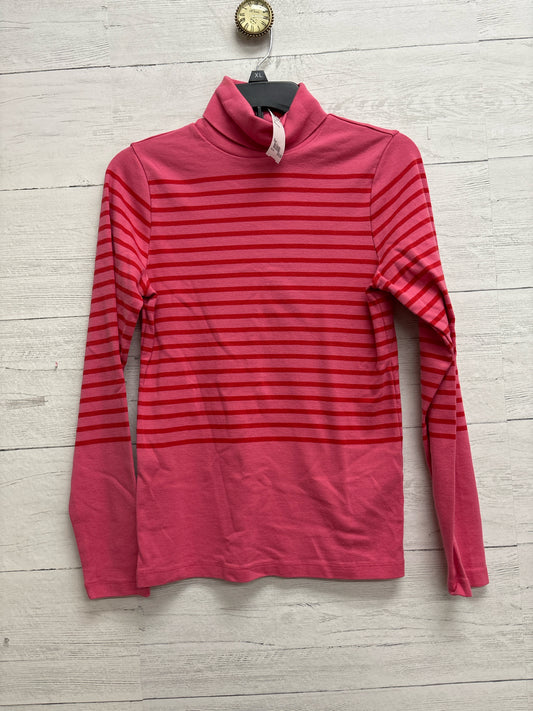 Size L J Crew pink/red TURTLENECK