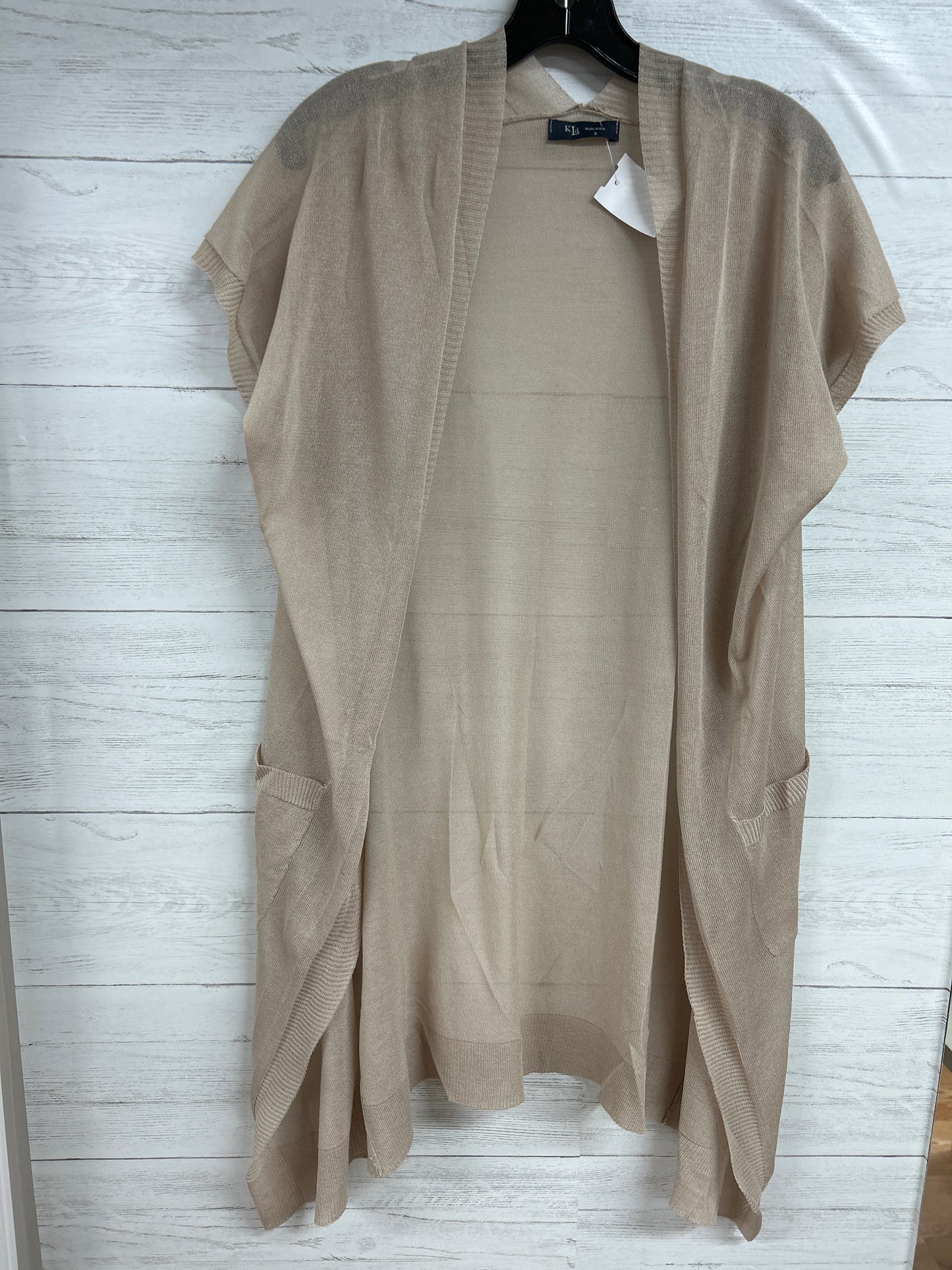 Size S KLD Tan Cardigan