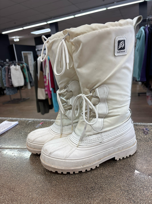 8 LaCrosse White Womens Boots