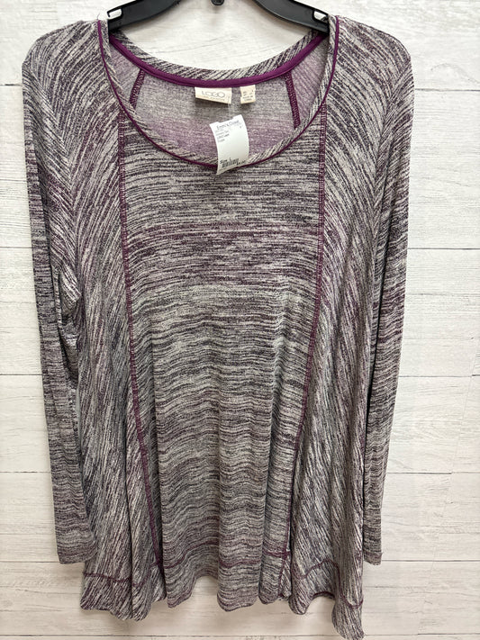 Size L LOGO Layer Purple Womens Shirt