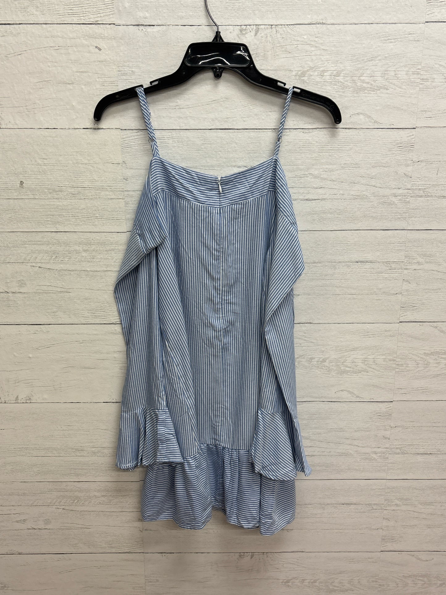 Size S SHINESDAR Blue/White Shirt