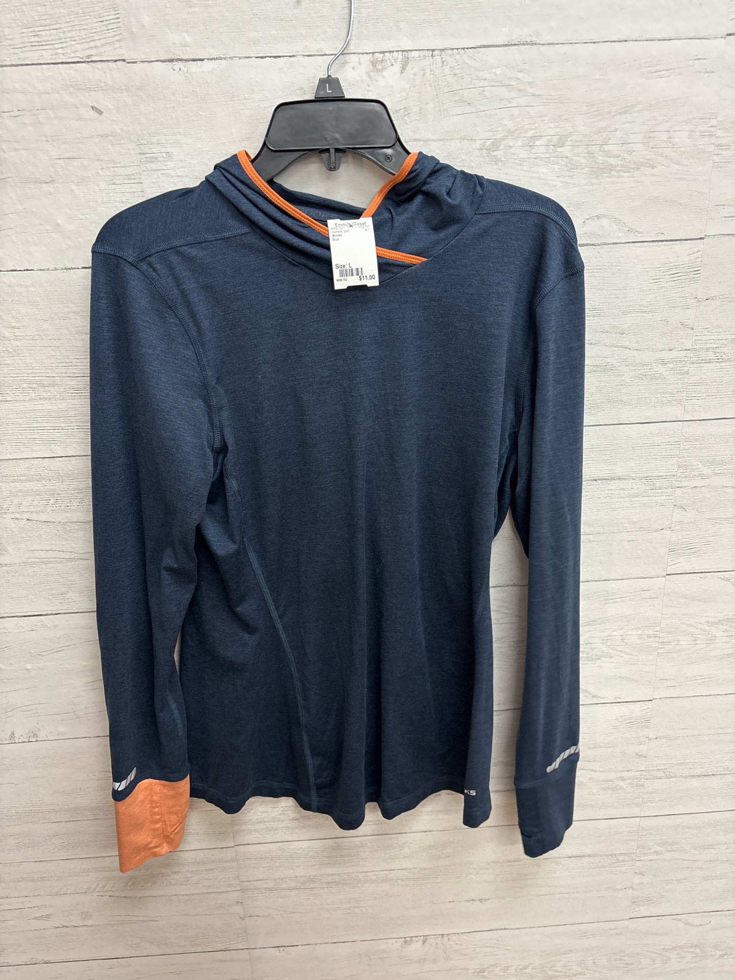 Size L Brooks Blue Womens Shirt